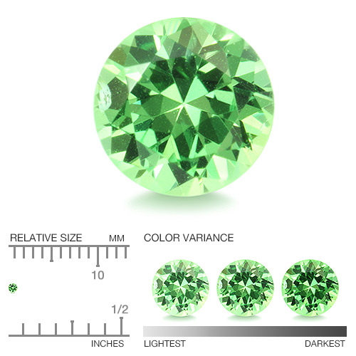 Calibrated Tsavorite YGG406aa