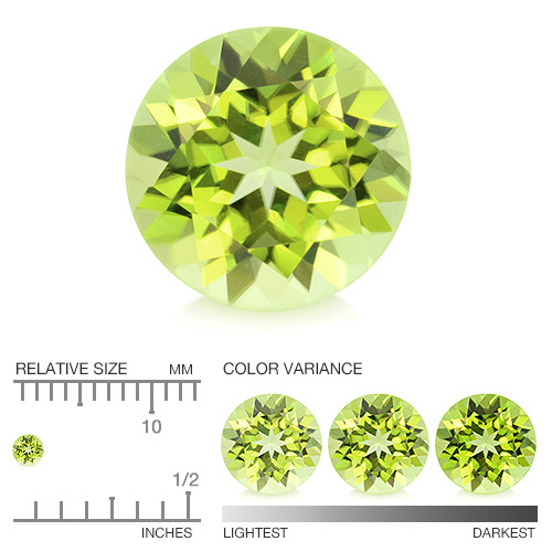 Calibrated Peridot YPE244aa