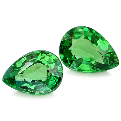 Pair Tsavorite TS13730ae