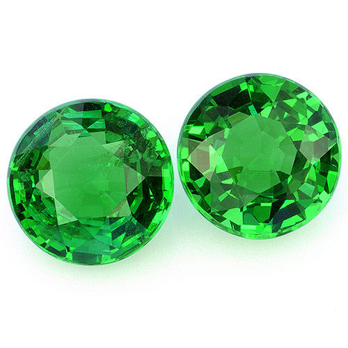 Pair Tsavorite TS13741ac