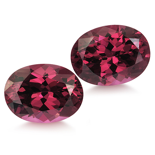 Pair Rhodolite XRH306xy