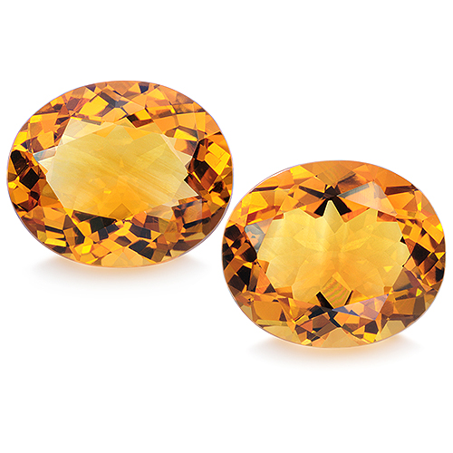 Pair Citrine YCI143ag