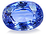 Sapphire Single Oval Slightly included
