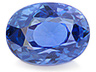 Sapphire Single Oval Slightly to Moderately included