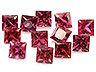 Ruby  Square Eye clean to Slightly included