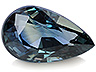 Sapphire Single Pear Slightly included