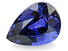 Sapphire Single Pear Slightly included