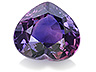 Sapphire Single Heart Eye clean to Slightly included