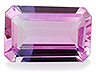 Sapphire Single Octagon Eye clean