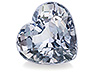 Spinel Single Heart Eye clean to Slightly included