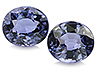 Spinel Pair Oval Eye clean to Slightly included