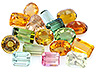 Tourmaline  Mixed shapes Eyeclean to Moderately included