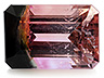 Tourmaline Single Octagon Moderately included
