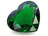 Tsavorite Single Heart Slightly included
