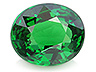 Tsavorite Single Oval Eye clean