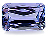 Tanzanite Single Octagon Eye clean