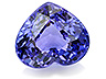 Tanzanite Single Heart Eye clean to Slightly included