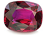 Ruby Single Cushion Eye clean to Slightly included