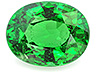 Tsavorite  Oval Slightly included