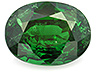 Tsavorite Single Oval Slightly to Moderately included