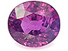 Sapphire  Oval Moderately included