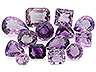 Amethyst  Mixed shapes Eyeclean to Moderately included