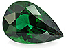 Chrome Tourmaline Single Pear Slightly included