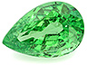 Tsavorite Single Pear Moderately included
