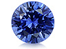 Sapphire Calibrated Round Eye clean to Slightly included