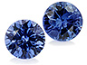 Sapphire Pair Round Eye clean to Slightly included