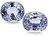 Spinel Pair Oval Eye clean to Slightly included