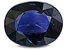 Sapphire Single Oval Slightly included