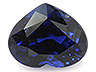Sapphire Single Heart Eye clean to Slightly included