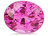 Sapphire Single Oval Eye clean to Slightly included