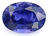 Color Change Sapphire Single Oval Moderately included
