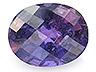 Sapphire Single Oval Moderately to Heavily included