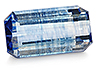 Sapphire Single Octagon Moderately included
