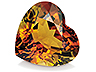 Tourmaline Single Heart Eye clean