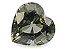 Tourmaline Single Heart Eye clean