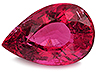 Rubelite Single Pear Slightly to Moderately included