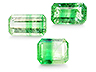 Tsavorite Mixed Lot Octagon Moderately to Heavily included