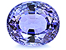 Tanzanite Single Oval Eye clean