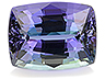 Tanzanite Naturelle 0,4 Carats - 4x4 Mm - Pierre Translucide Bleu-vert Gris