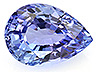 Tanzanite Single Pear Eye clean
