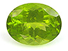 Peridot  Oval Moderately included