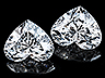 Diamond Pair Heart VVS