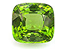 Peridot Single Cushion Eye clean to Slightly included