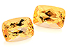 Topaz Pair Cushion Eye clean