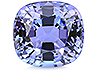 Tanzanite Single Cushion Eye clean