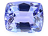 Tanzanite Single Cushion Eye clean